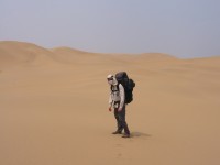 David Dewey crossing the Inner Mongolian Desert