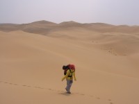 Xiujuan in Desert