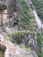 Waterfall and Wei Zhaozhou